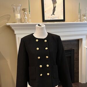 Tuckernuck Black Blazer with Gold Buttons